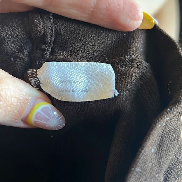 Dark brown footless tights 2XL - Picture 4 of 4